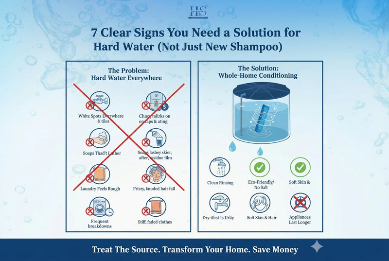 7 Clear signs You Need a Solution for Hard Water (Not Just New Shampoo)