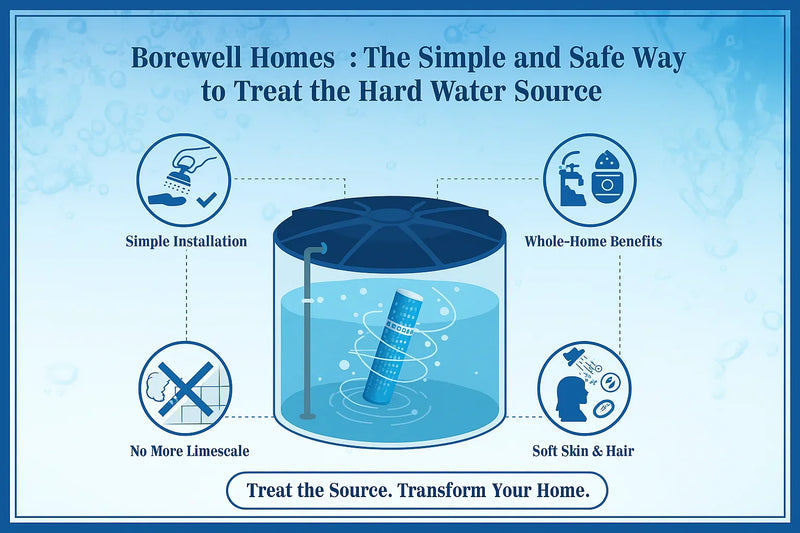 Borewell Homes: The Simple and Safe Way to Treat the Hard Water Source