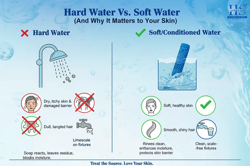 Hard Water Vs. Soft Water (And Why It Matters to Your Skin)