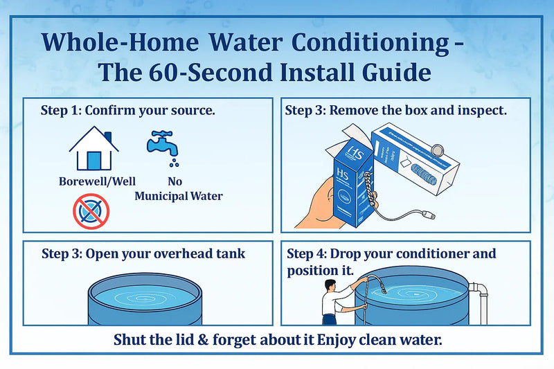 The 60-Second Install Guide: Whole-Home water conditioning