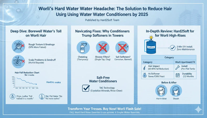 Worli's hard Water Headache The solution is to reduce hair Fall by using Water Conditioners by 2025