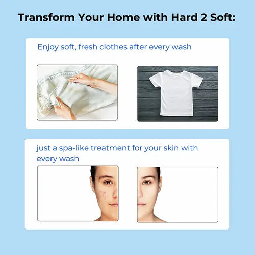 HARD2SOFT Hard Water Conditioner (Pack of 5) | Best for 7500L Capacity Tanks | Prevents Hairfall & Skin Issues
