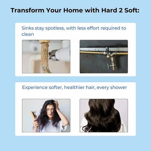 HARD2SOFT Hard Water Conditioner (Pack of 10) | Best for 15000L Capacity Tanks | Prevents Hairfall & Skin Issues