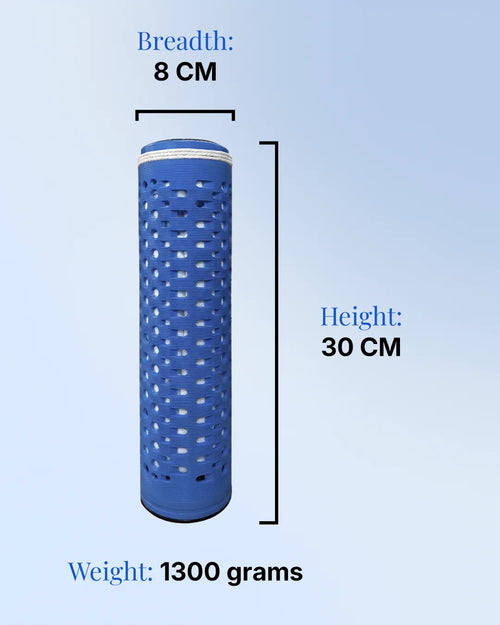 Hard2Soft hard water conditioner cartridge dimensions – 30 cm height, 8 cm width, 1300 grams weight.