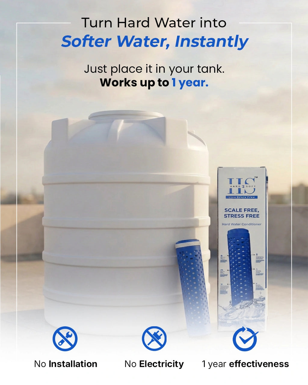 HARD2SOFT Hard Water Conditioner (Pack of 5)