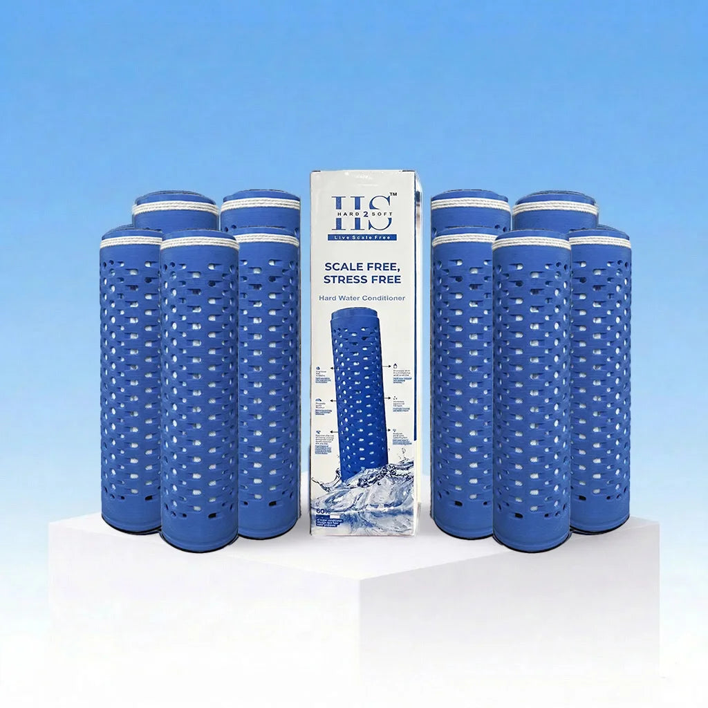 H2S Hard2Soft hard water conditioner cartridges for long-lasting scale protection