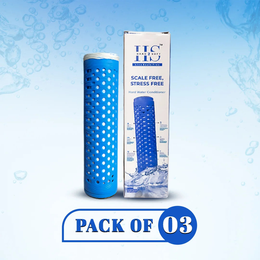 HARD2SOFT Hard Water Conditioner (Pack of 3) | Best for 4500L Capacity Tanks | Prevents Hairfall & Skin Issues