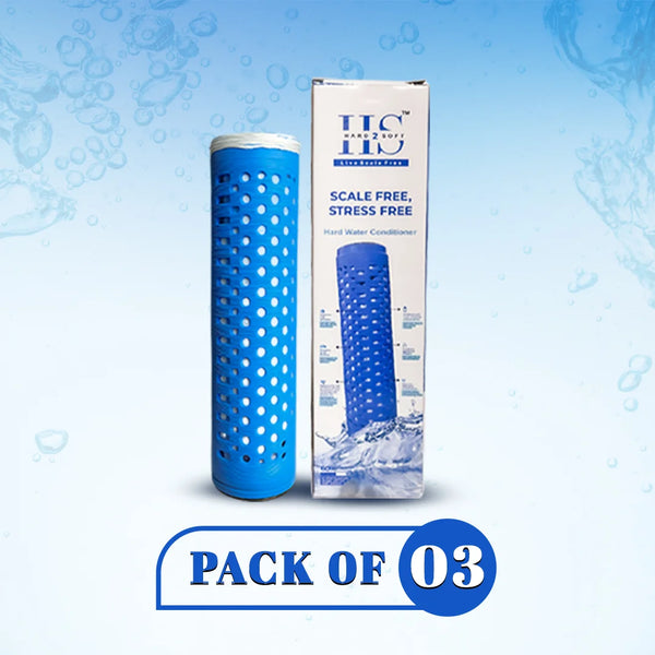 HARD2SOFT Hard Water Conditioner (Pack of 3) | Best for 4500L Capacity Tanks | Prevents Hairfall & Skin Issues