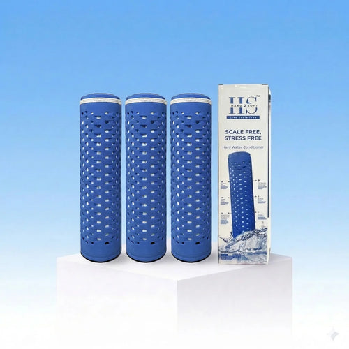 H2S Hard2Soft hard water conditioner cartridges for water tank scale prevention.